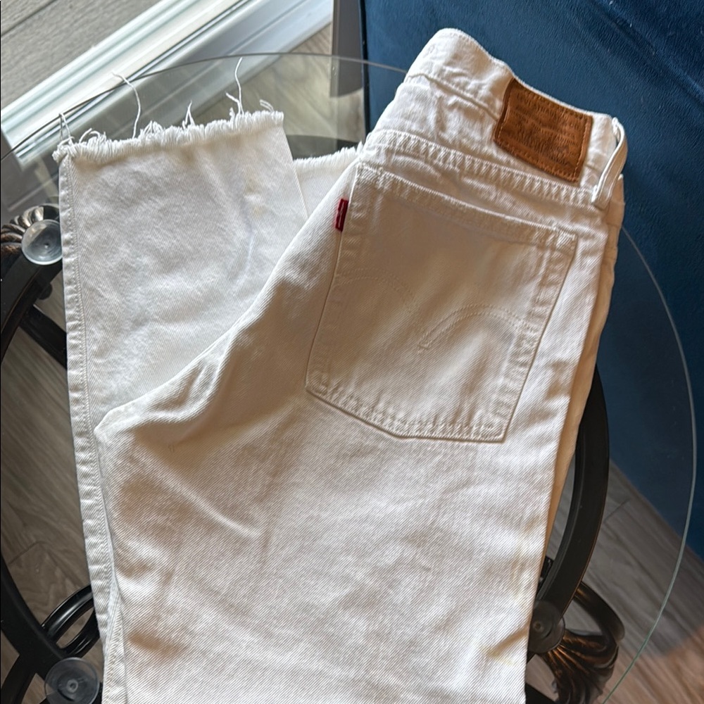 Levi's White Denim Jeans